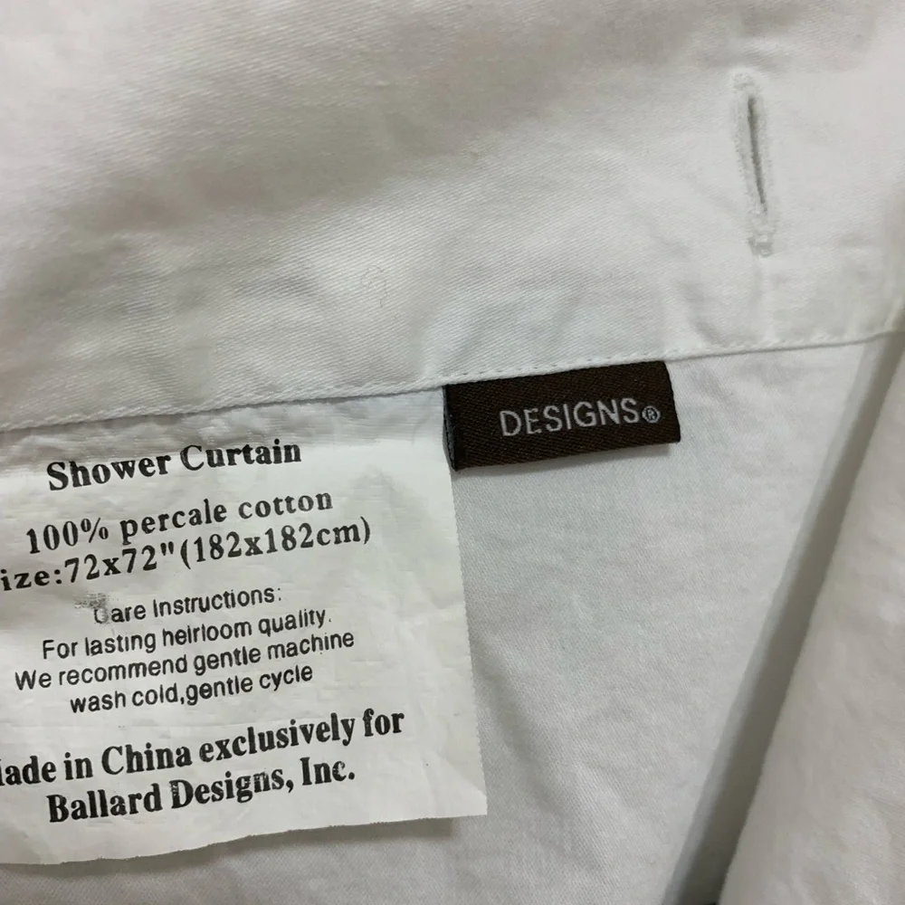 Ballard Design Monogram shower curtain